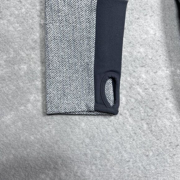 Lululemon Sweatshirt Womens Size 6 Ghost Herringbone Brushed Stride Jacket - Picture 11 of 13